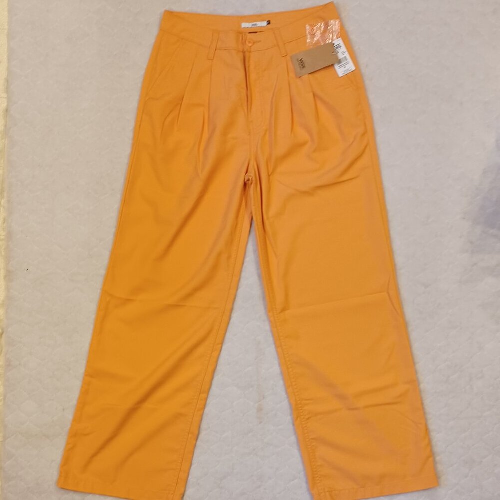 Vans Alder Relaxed Pleated Pants Peach/Salmon Women's Size 24 New with Tags